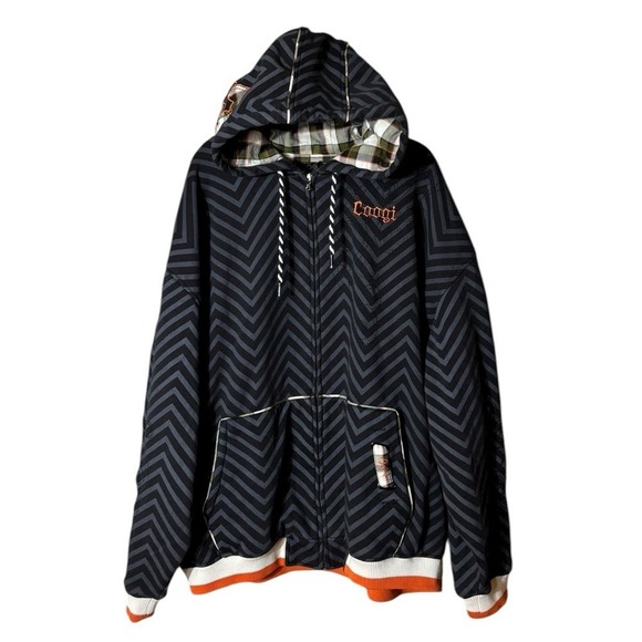 COOGI Other - Coogie Vtg Y2K Embroidered Jacket Hoodie 6XL Streetwear Grunge Hip Hop 90s